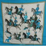 Vintage Hermes silk scarf - Jspahan by Maurice Tranchant 1966,