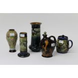 Group of Royal Doulton - including 'Bonnie Prince Charlie' whisky flagon, teapot and cover,