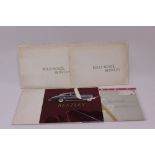 Books - three 1960s Rolls-Royce and Bentley Cloud III / S3 sales brochures and two others (5)