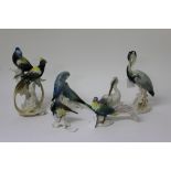 Six various Karl Ens porcelain birds CONDITION REPORT All in good order