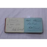 Autographs in small album - 1940s - 1950s period - Arsenal football players - Peter Goring,