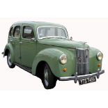 1953 Ford Prefect (Model 439A). Registration no. YTS 749A. 4-cylinder 1172cc engine.