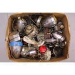 Box of cycle lamps and dynamos