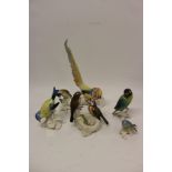 Six various Karl Ens porcelain birds CONDITION REPORT All in good order