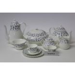 Extensive Wedgwood Windrush pattern tea,