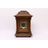 Early 20th century mantel clock with eight day German Westminster chime movement,