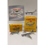 Dinky - D. H. Comet Airliner no. 702, Bristol 173 Helicopter no. 715, Vickers Viscount Air Liner no.