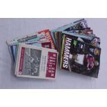 Football Programmes - selection of West Ham Home and Away,