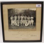 Autographs - Cricket - Team photograph 'Australian's Won The Test Season 1934',