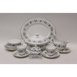 Tuscan fine bone china Rondelay tea and dinner service (84 pieces)