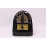 1930s Philco 444 radio in a domed bakelite case with long and medium wave bands