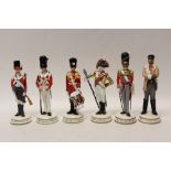 Four Michael Sutty limited edition figures - Fusiliers,