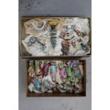 Selection of 1920s / 1930s Chinese ceramic miniature garden figures