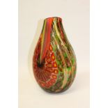 Fine Murano studio glass vase by A.