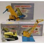 Dinky Elevator Loader no. 964, Blaw Knox Bulldozer no. 961, Goods Yard Crane no.