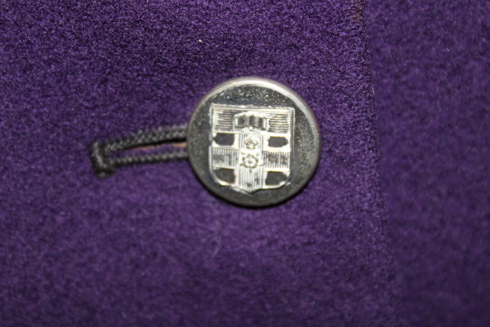 1936 - 1937 University of London Athletics blazer - purple wool with badge, maker Jack Hobbs Ltd. - Image 4 of 5