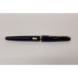 Mont Blanc Generation fountain pen in blue finish with gold (14k) nib,