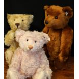 Steiff Teddy Bear Boy 404320, Bear 55 404009, Rose 654480 - all with certificate,