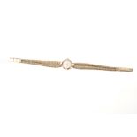 1960s ladies' 9ct gold Hamilton wristwatch with seventeen jewel movement in gold case,