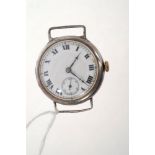 1920s gentlemen's Rolex wristwatch with a Unicorn fifteen jewel movement,