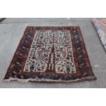 Pair of Kashan Tree of Life rugs,