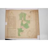 Rare mid-18th century hand-drawn Estate map - 'The exact map of the Farm called Cowhouse Farm in