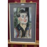 *Lucy Harwood (1893 - 1972), pastel - 'Con' (Ernest Constable), signed and inscribed verso,