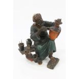 Late 19th / early 20th century Austrian cold painted bronze in the manner of Bergman,