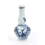 Late 17th century Chinese Kangxi miniature 'toy' blue and white double gourd-shaped vase with