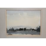 John Burman (born 1936), watercolour, landscape, signed, 23 x 30cm,
