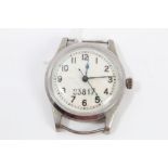 Second World War Pilots Air Ministry wristwatch with white enamel dial, numbered - 83817,