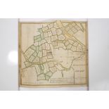 Rare 19th century hand-drawn map of Golders Green,
