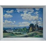 Paul Earee (1888 - 1968), oil on board - extensive landscape, signed, 72cm x 91cm,