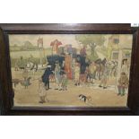 Edwardian coaching scene by Victor Venner - coloured chromolithograph published circa 1903,