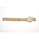 Late 1950s gentlemen's Rolex Tudor gold cased wristwatch with Tudor 1260 calibre manual fifteen