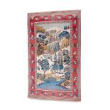 Good pair of antique Kashan rugs,