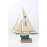 Mid-20th century Star pond yacht on stand Selling on behalf of Antiques Road Trip