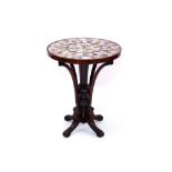Victorian specimen marble-topped rosewood occasional table,