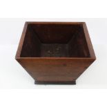 George IV Admiral Creasy mahogany letter tray of flared form,