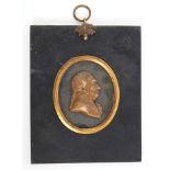 Rare early 19th century wax relief portrait of Lord Cornwallis by Catherine Andras,