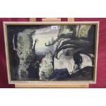 Paul Earee (1888 - 1968), pen and wash - Organic forms, signed, 38cm x 55cm, framed,