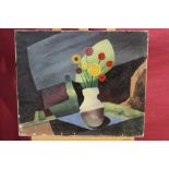 Paul Earee (1888 - 1968), oil on canvas - vase of flowers, signed,