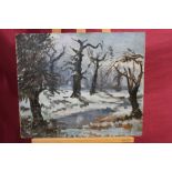 Paul Earee (1888 - 1968), oil on board - 'Winter Morning', signed,