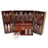 Good 19th century mahogany apothecary box with surmounting flush brass handles,