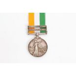 Scarce King's South Africa medal with two clasps - South Africa 1901 and South Africa 1901,