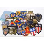 Collection of various Second World War and later American Air Force cloth military badges