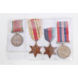 Second World War medal group - comprising 1939 - 1945 Star, Africa Star,