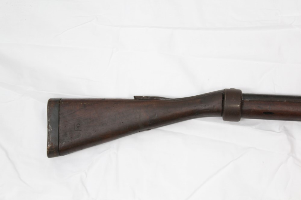 Scarce First World War British bayonet practice rifle with sprung end - Image 2 of 5