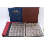 World - a large accumulation of coinage within five coin albums - to include silver, cupro-nickel,