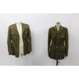 Group of assorted military uniforms - to include 1949 pattern battle dress blouse and no.